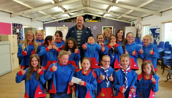 Support to local girl guides